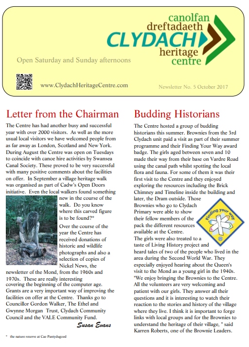 Preview_Newsletter – Clydach Heritage Centre – 2017-10-05