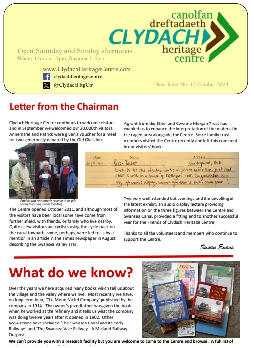 Preview_Newsletter – Clydach Heritage Centre – 2024-10-12